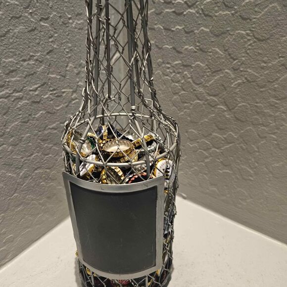 Metal Beer Bottle Cap Holder Beer Shaped - Picture 1 of 5